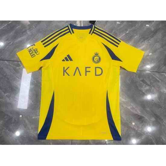 Men 2024 2025 Soccer Jersey Riyadh Yellow